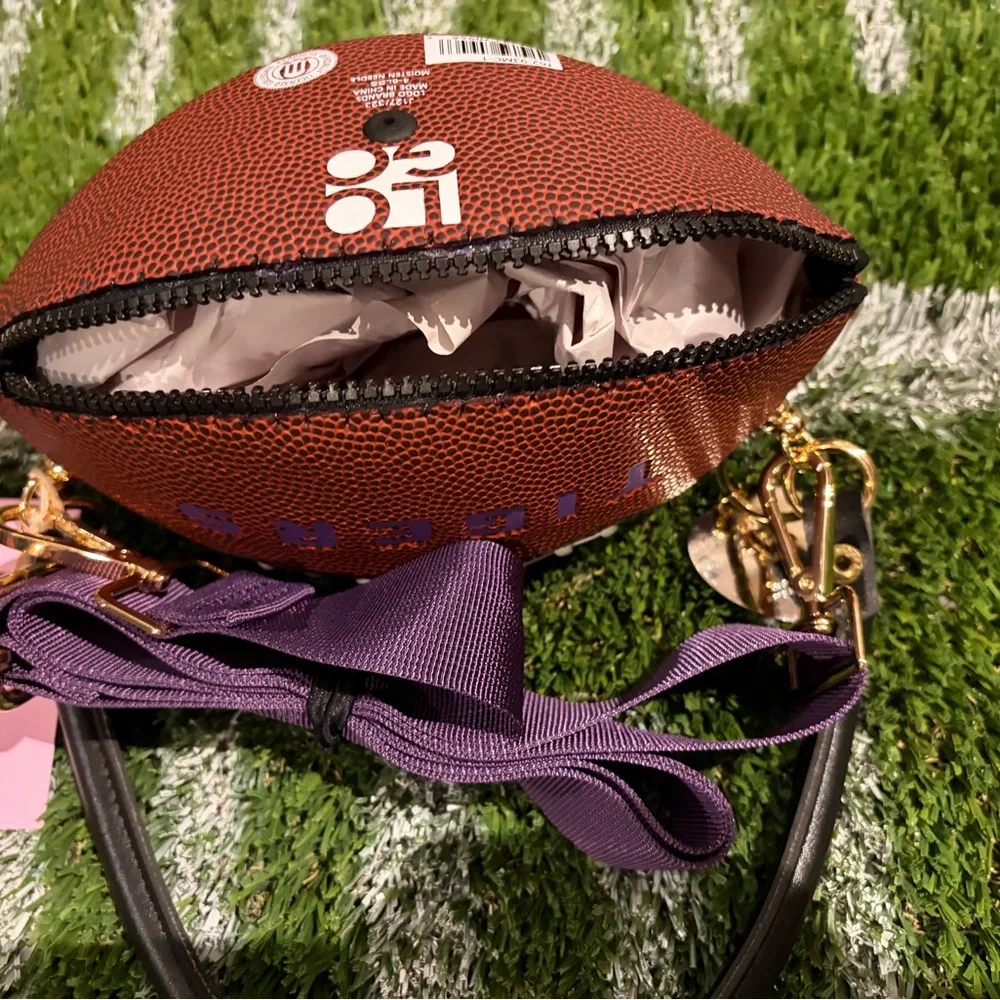 LSU Football Purse with Purple Accents - Picture 4 of 4